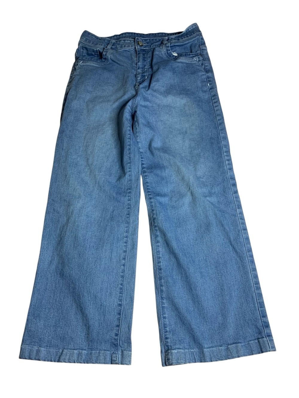 Spa Culture Wide Leg Denim Jeans Medium Wash Size 34 (85cm)
